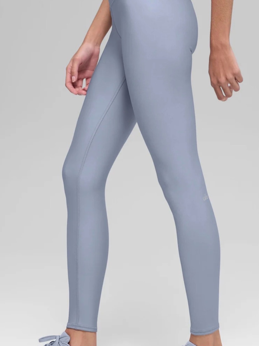 ALO Winter Warm Yoga High-Rise Leggings in Winter Frost